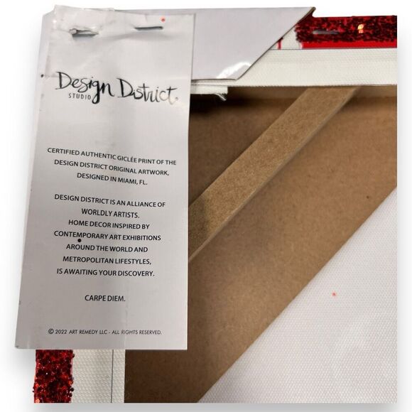 Louis Vuitton X Supreme Design District Canvas Fashion Wall Print 28x20 - Picture 8 of 9